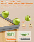 Edge Corner Protector Baby Proofing, 6.56FT 0.6'' Thicken L-Shape Furniture Fireplace Safety Bumper Guard with 6 Corners, Pre-Taped, Soft NBR Rubber Foam, Table Edge Protector for Baby (Grey) by TinyTreasures Baby Boutique