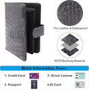Melsbrinna Rfid Passport Holder for Travel women/Men, Cute Passport Wallet Rfid Blocking Card Slots, Rfid Passport Cover/CaseTravel Wallet, Passport Book Holder (1, Black2) by TinyTreasures Baby Boutique