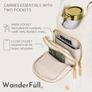 WanderFull® Original HydroBag® Collection, Water Bottle Holder w/Strap & Phone Pocket, Hands-Free Crossbody Water Bottle Bag by TinyTreasures Baby Boutique
