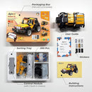 Robot R 4-in-1 Robot Building Kit, APP Remote Control STEM Coding Toys, Educational Gifts for Boys Girls Kids Ages 6-12, 4 Control Modes (300 Pieces) by TinyTreasures Baby Boutique