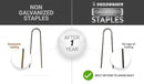Sandbaggy Galvanized 6-Inch Landscape Staples ~ 9 Gauge Steel - Fabric Pins, Garden Earth Stakes, Ground Cover, Fence Anchors, Lawn Nails ~ Trusted by Organic Farmers Across The USA (200 Staples) by CozyNest Decor
