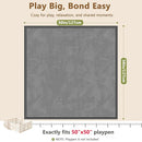 Baby Play Mat for Floor, 1.3'' Thick Memory Foam Tummy Time Mat - Super Soft Coral Velvet Nursery Rug with Non-Slip Backing, Crawling Rug for Toddlers/Infants, Yoga & Tatami Use, 50''x50'' by TinyTreasures Baby Boutique