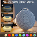 b&h Portable White Noise Machine with Night Light - Sound Machine for Baby, Bluetooth Speaker, 24 Soothing Sounds, 9 Colors Light, Timer, Rechargeable Sleep Machine for Home and Travel by TinyTreasures Baby Boutique