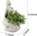 Large Planters for Outdoor Indoor Plants Head Face Planter Pot Unique Succulent Planters Flower Vase with Drainage Hole New Life by GreenHaven Gardens