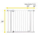 Safety 1st Easy Install Baby Gate for Doorways, Auto-Close Pressure-Mounted Magnetic Latch, Indoor Dog Gates, No Drilling, Fits 29"-38", Black by TinyTreasures Baby Boutique