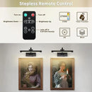 Battery Operated Picture Lights for Wall Black Art Light Wireless Gallery Lights with Timer and Remote 12 Inch 2W Warm White by CozyNest Decor