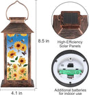 Solar Lantern Outdoor Waterproof Sunflower Butterfly Garden Decor Birthday Gifts for Women Mom and Grandma Solar LED Plastic Decorative Hanging Light for Yard(Sunflower Butterfly) by GreenHaven Gardens