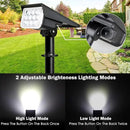 T-SUNUS 20 LED Solar Spotlights, IP65 Waterproof 2-in-1 Outdoor Solar Landscape Light for Yard Garden Driveway Porch Walkway Pool Patio 2 Pack Cold White by GreenHaven Gardens