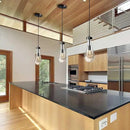 Modern Raindrop Pendant Lights, Pendant Lights for Kitchen Island, Black Brass Base Dining Room Light Fixtures, Interior Chandelier in The Living Room Hallway, Including Bulb by CozyNest Decor