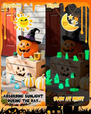 72 Pcs Halloween Mini Resin Animals Figures Kit - Luminous Tiny Resin Figurines Accessories, Glow in The Dark Miniature Ghost Figurines for Halloween Party, Micro Landscape, Tabletop Decor by CozyNest Decor