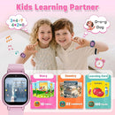 Kids Waterproof Smart Watch Girls Gift Age 3-12 with 39 Game HD Touch Screen Music Player Video Camera Pedometer Alarm Clock Birthday Gift for 6 7 8 9 Year Olds Pink by TinyTreasures Baby Boutique
