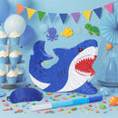 WERNNSAI Shark Piñata - Ocean Shark Birthday Party Decorations Kids Boys Pinata with Blindfold and Bat for Under the Sea Party Supplies Baby Shower Birthday Game Set by TinyTreasures Baby Boutique