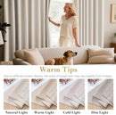 H.VERSAILTEX Room Darkening Curtains for Living Room Light Reducing Thermal Insulated Window Treatment Panels/Drapes Grommet Top 2 Panels (Ivory - 52 x 108 Inches) by CozyNest Decor