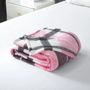 MERRYLIFE Pink Plaid Throw Blanket Decorative Fleece Throw | Ultra-Plush Colorful | Couch Blanket Travel Lap | Home Gift Use(50" 60",Pink Plaid) by CozyNest Decor