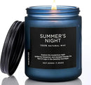 M&SENSE Summer's Night Scented Candle, All Natural Soy Wax Clean Non Toxic Manly Candle for Home, 7.05oz Up to 50 Hours Burn Time in Glass Jar for Bedroom by CozyNest Decor