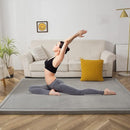 MAXYOYO Baby Play Mat, 1.2" Thick Memory Foam Soft Padded Carpet with Non-Slip Backing, 5x7 ft Japanese Tatami Rug Living Room for Kids, Toddler, Children, Nusery(Grey) by TinyTreasures Baby Boutique