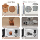 Moonkie Silicone Baby Food Containers | 4 oz Baby Food Storage Jars with Airtight Lids | Reusable Baby Food Jars, Freezer,Microwave and Dishwasher Safe, Perfect for Infant & Toddler by TinyTreasures Baby Boutique