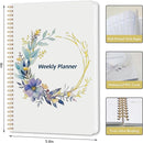 Undated Weekly Planner, Weekly To Do List Notebook with Goal & Habit Tracker Organizer, A5 5.8" x 8.0" Weekly Planner Notebook with Spiral Binding for Men or Women by TinyTreasures Baby Boutique