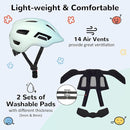 Toddler/Kids Bike Helmet, Adjustable and Multi-Sport, from Infant to Schoolchild, 2 Sizes by TinyTreasures Baby Boutique