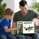 Lucky Doug STEM Building Projects Model Airplane Set - 389 Pieces STEM Project Building Toys for Kids Ages 8-12, Assembly Science Kit Educational Army Toys Gift for Kids Boys 8 9 10 11 12-16 Years Old by TinyTreasures Baby Boutique