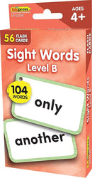 Teacher Created Resources Sight Words Flash Cards - Level B (EP62038) by TinyTreasures Baby Boutique
