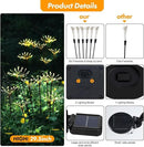 Solar Garden Lights 2 Pack Twinkling Solar Firework Lights with 2 Modes 120LED, Solar-Powered Light for Outside Yard Pathway Garden Decor Outdoor Waterproof, Gardening Gifts for Women Mothers Day,Warm by GreenHaven Gardens