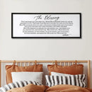 The Blessing Christian Song Lyrics Wall Decor 32"×12" Bible Verse May The Lord Bless You Scripture Wall Art Sign (Black) by CozyNest Decor