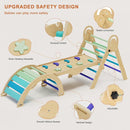 Pikler Triangle Set with Cushion, Montessori Climbing Set, Indoor Climb Toys, Indoor Playground Jungle Gyms, 9 Combinations Climbing Toy Set for Toddler, Baby, Kids 1-4 by TinyTreasures Baby Boutique