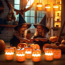 EverBrite 3-Pack Halloween Pumpkin Lantern, Collapsible Jack O Lantern Pumpkins with Lanyard, Halloween Party Favors for Kids, Light up Pumpkin Outdoor for Halloween Party Decoration, Battery Included by GreenHaven Gardens