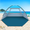 COMMOUDS Beach Tent Sun Shade for 3/4-5/6-7/8-10 Person, UPF 50+ Beach Sun Shelter Canopy Tent, Lightweight, Easy Set Up and Carry by TinyTreasures Baby Boutique