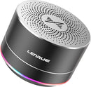 LENRUE Portable Bluetooth Speakers,Wireless Speaker with Clear Sound, Long Playtime, Small Mini Metal Speaker,Christmas Birthday Gifts for Men, Women,Kids(Black) by TinyTreasures Baby Boutique