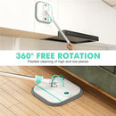 Upgraded Spin Mop and Bucket Set Self-Standing Mop Bucket Separate Dirty and Clean Water System Self Wringing 360° Rotating 90° Foldabl Mops and Buckets for Floor Cleaning (Blue, 6Pads) by CozyNest Decor