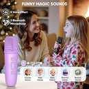Karaoke Machine with Disco LED Lights for Adults Kids, Portable Bluetooth Speaker with 2 Wireless Microphone, Gifts Toys for 3-12+ Kids Birthday Family Home Party by TinyTreasures Baby Boutique