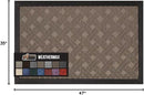 GORILLA GRIP 100% Waterproof All-Season WeatherMax Doormat, 47x35, US Designed Natural Rubber, Stain and Fade Resistant, Low Profile Indoor Outdoor Door Mats, Easy Clean Patio Mat, Taupe Basket Weave by CozyNest Decor