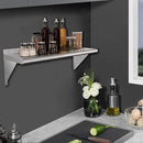 HARDURA Stainless Steel Shelf 14" x 48", 310lb Commercial Shelves Wall Mount Metal Shelving with Backsplash and Brackets for Kitchen, Restaurant, Laundry Room and Home by CozyNest Decor