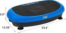 Vibration Plate Exercise Machine Workout Vibration Fitness Platform with Resistance Loops and Resistance Band, 2D, 3D or 4D by CozyNest Decor