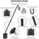 Deck Hook Wall Mounted,Extended Plant Hanger Outdoor,Bird Feeder Hanger-Metal Fence Shepherds Hooks Bracket for Hanging Hummingbird Feeder,Planter,Flower Baskets,Lantern-360°Rotating Pole by GreenHaven Gardens