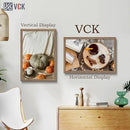 VCK 20x30 Frame 3 Pack - Brown Walnut, Natural Textured Solid Wood Poster Picture Frame, Wall Mounting Hanging by CozyNest Decor