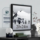 20x24 Picture Frame Set of 3, Textured Black Solid Wood Poster Frame, Wall Gallery Frame by CozyNest Decor