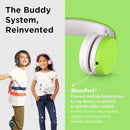 LilGadgets Connect+ Wired Kids Headphones for School with Mic, Volume Limited & Noise Reduction, On-Ear Headset with Cord, SharePort Technology for Multiple Kids & SoftTouch Padding, Green by TinyTreasures Baby Boutique
