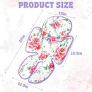Pea Pod Infant Car Seat Insert 2-in-1 Baby Car Seat Head & Body Support for Newborn Girl Reversible 3 Layer Warm Preemie Carseat Stroller Cushion Headrest with Soft Minky Dot Fabric, Pink Floral by TinyTreasures Baby Boutique