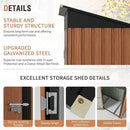 5x3 Ft Storage Shed, Outdoor Metal Shed with Floor Base& Lock, Small Lean to Shed, Compact Vertical Outside Bike Tiny House for Garden, Backyard, Patio, Tool by GreenHaven Gardens