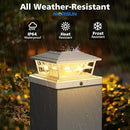 NIORSUN Solar Post Lights Outdoor 12 Pack, 2 Modes LED, Deck Fence Post Solar Lights for 3.5x3.5 4x4 5x5 5.5x5.5 Caps Patio Garden Decoration, White by GreenHaven Gardens