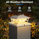 NIORSUN Solar Post Lights Outdoor 6 Pack, 2 Modes LED, Deck Fence Post Solar Lights for 3.5x3.5 4x4 5x5 5.5x5.5 Caps Patio Garden Decoration, White by GreenHaven Gardens