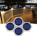 YiLaie Solar Deck Lights Outdoor Auto On/Off, Post Dock Lights Solar Powered Warm White Solar Driveway Lights Markers Waterproof(4 Pack) by GreenHaven Gardens