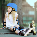Adjustable Kids Bike Helmet with Knee & Elbow Pads Set, Color Gradient Design for Boys and Girls Aged 3-14+, for Skateboarding, Scooter, Roller & Inline Skating, Longboard by TinyTreasures Baby Boutique