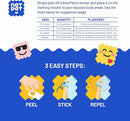 NATPAT Buzz Patch Mosquito Patch Stickers for Kids (3 pack, 180 stickers) - The Original All Natural Citronella Essential Oil Insect Patch, Plant Based Ingredients, Non-Toxic, DEET Free, for Toddlers, by TinyTreasures Baby Boutique