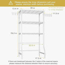 Ulif U8 Laundry Room Storage Organizer, Over The Washer and Dryer Storage Shelves for Laundry Organization, 35”W x 17.3”D x 76.2”H, Suit Washing Machine Width Within 32.6”, Hold 304 lb, White by CozyNest Decor