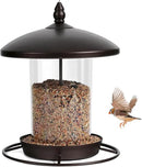 Metal Roof Bird Feeder - Chew Proof for Outdoor by CozyNest Decor