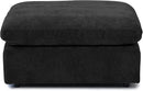 JACH Modular Ottoman Seater for Living Room, Cushion Covers Removable, Minimalist Comfy Footstool, Breathable Ottoman for Living Room Apartment (Black) by CozyNest Decor